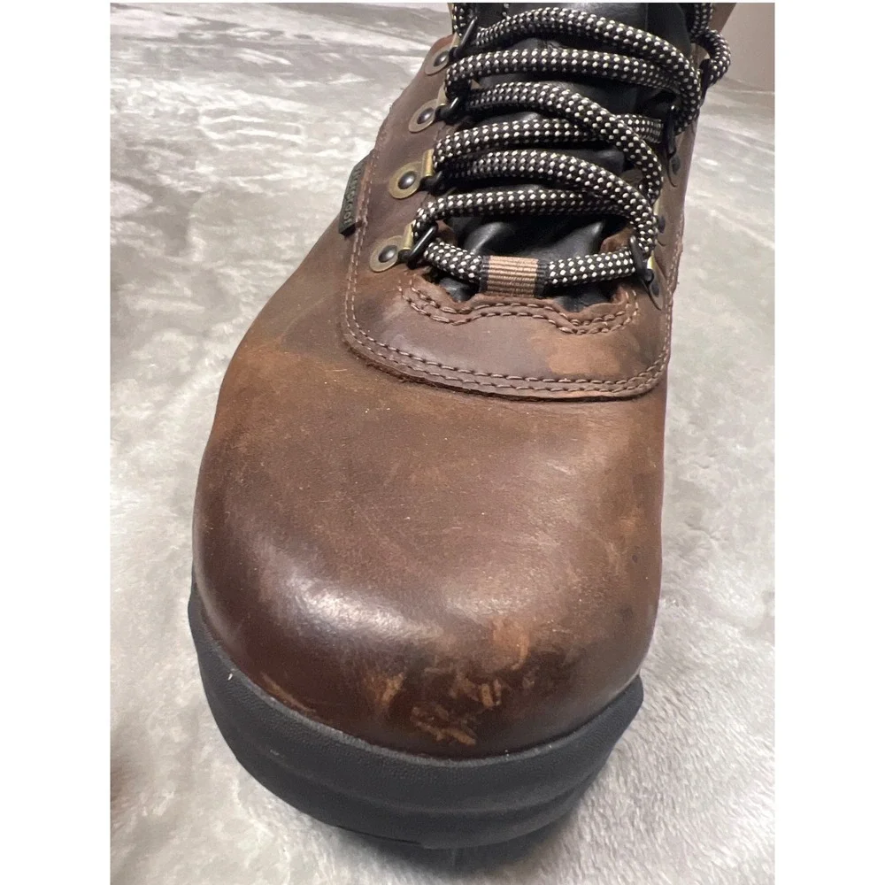 Timberland White Ledge Mid Waterproof Hiking Boots‎ Dk Brown Leather Mens 10.5